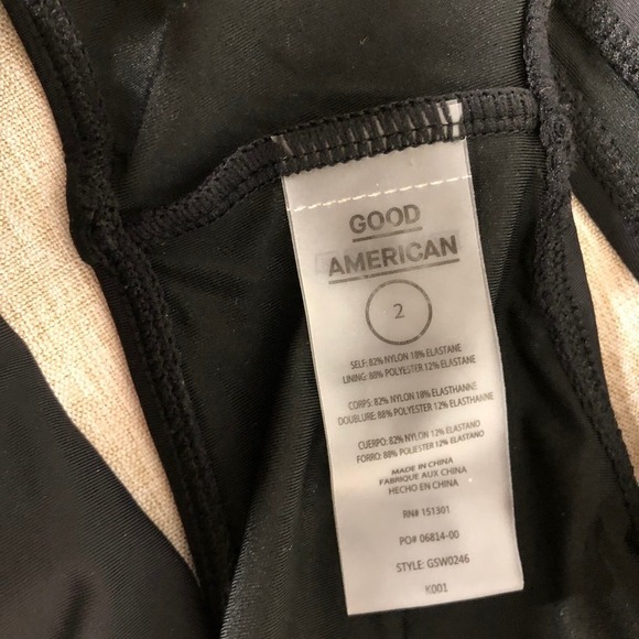 Good American U Ring Vegas Bikini Top In Black Matte Size Small NWOT - Picture 6 of 8